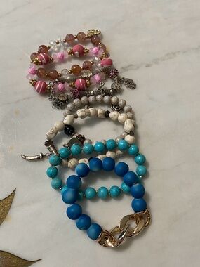 Jewelry Beaded Bracelets Set (7)